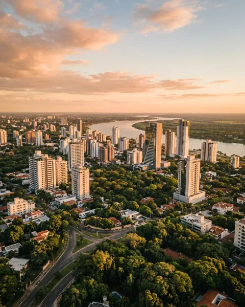 View over Asunción in Paraguay